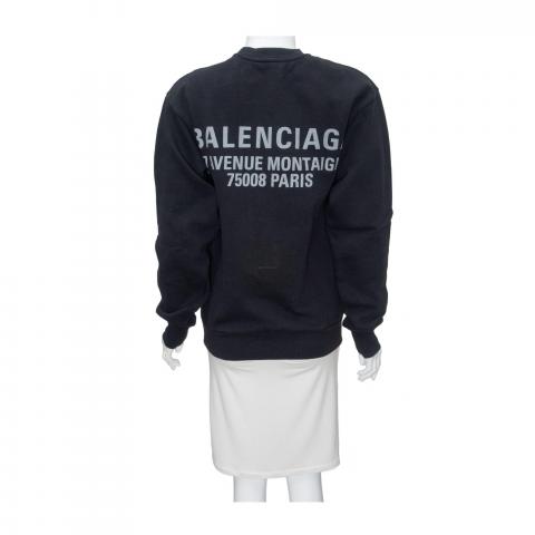 Sell Balenciaga New Balenciaga Logo Out Now Sweatshirt Black